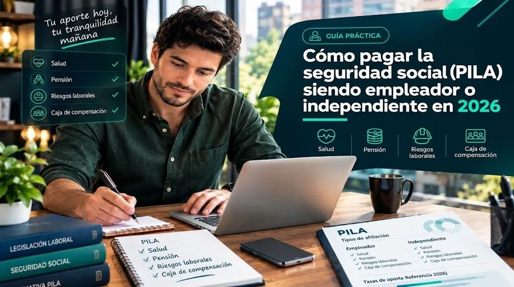 Cómo pagar la seguridad social (PILA) siendo empleador o independient