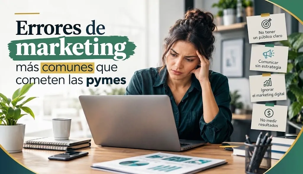 Errores de marketing más comunes que cometen las pymes