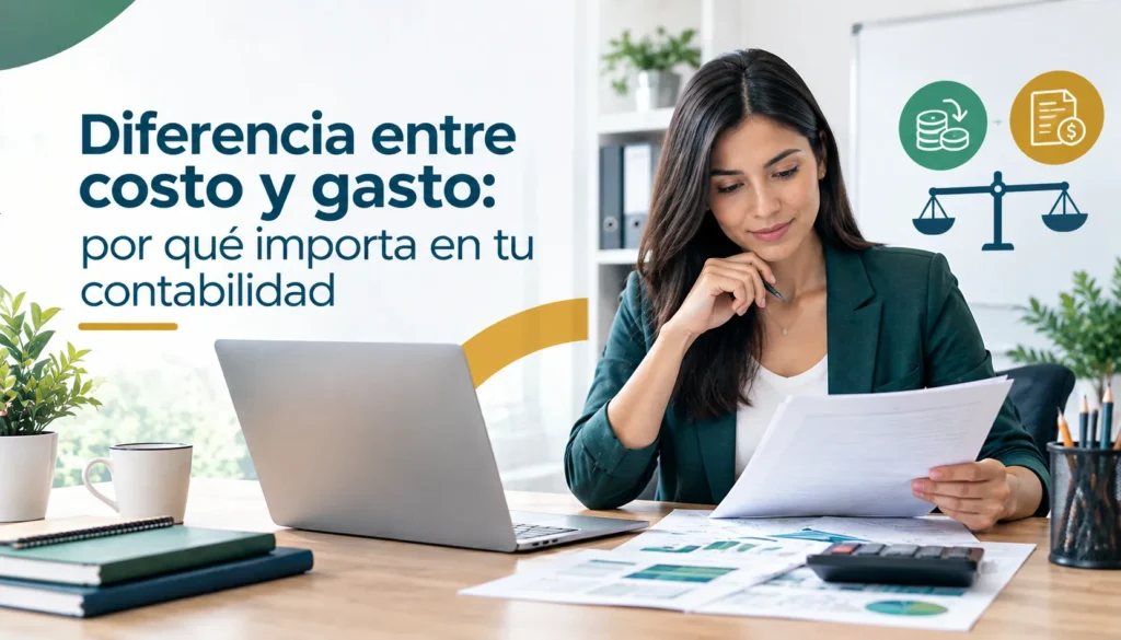 Diferencia entre costo y gasto: por qué importa en tu contabilidad