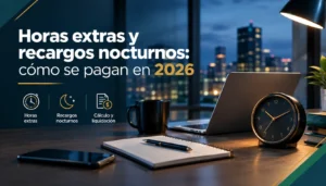 Horas extras y recargos nocturnos: cómo se pagan en 2026