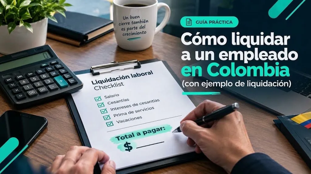 Cómo liquidar a un empleado en Colombia (con ejemplo de liquidación)