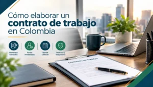 Cómo elaborar un contrato de trabajo en Colombia (con plantilla)