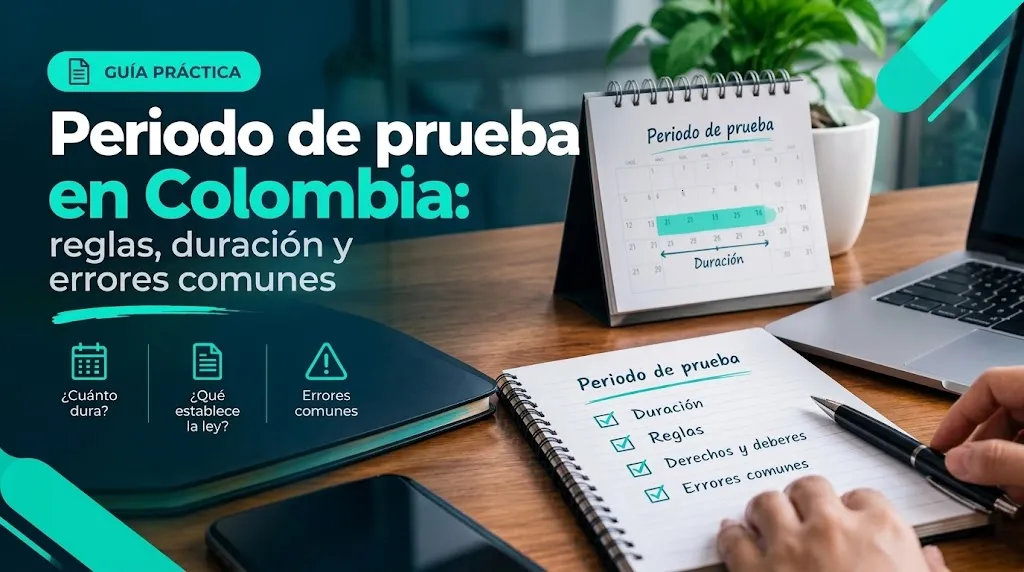 Periodo de prueba en Colombia: reglas, duración y errores comunes