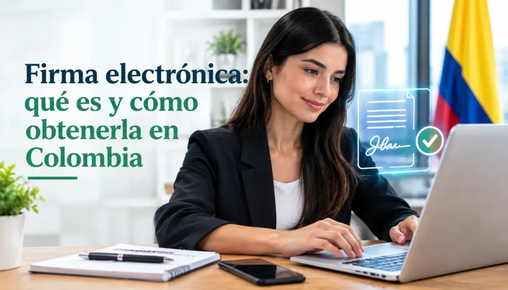 Firma electrónica: qué es y cómo obtenerla en Colombia