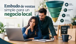 Embudo de ventas simple para un negocio local