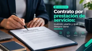Contrato por prestación de servicios: cuándo usarlo y qué riesgos tiene