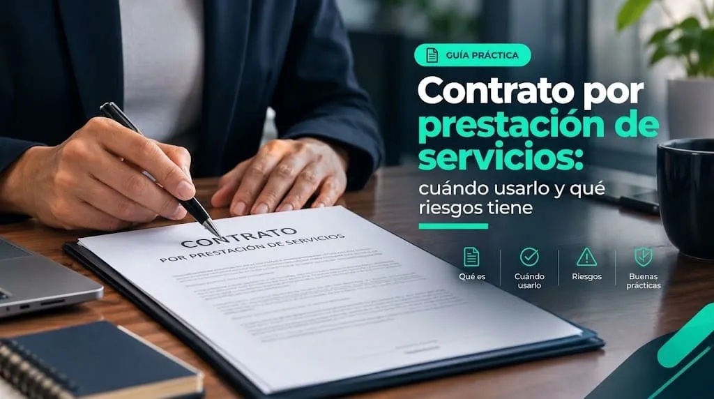 Contrato por prestación de servicios: cuándo usarlo y qué riesgos tiene
