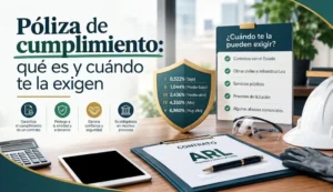 Póliza de cumplimiento: qué es y cuándo te la exigen