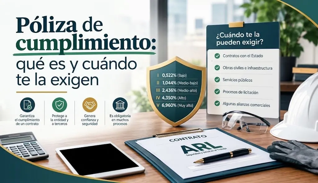 Póliza de cumplimiento: qué es y cuándo te la exigen