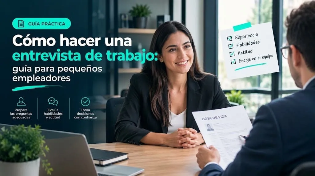 Cómo hacer una entrevista de trabajo: guía para pequeños empleadores
