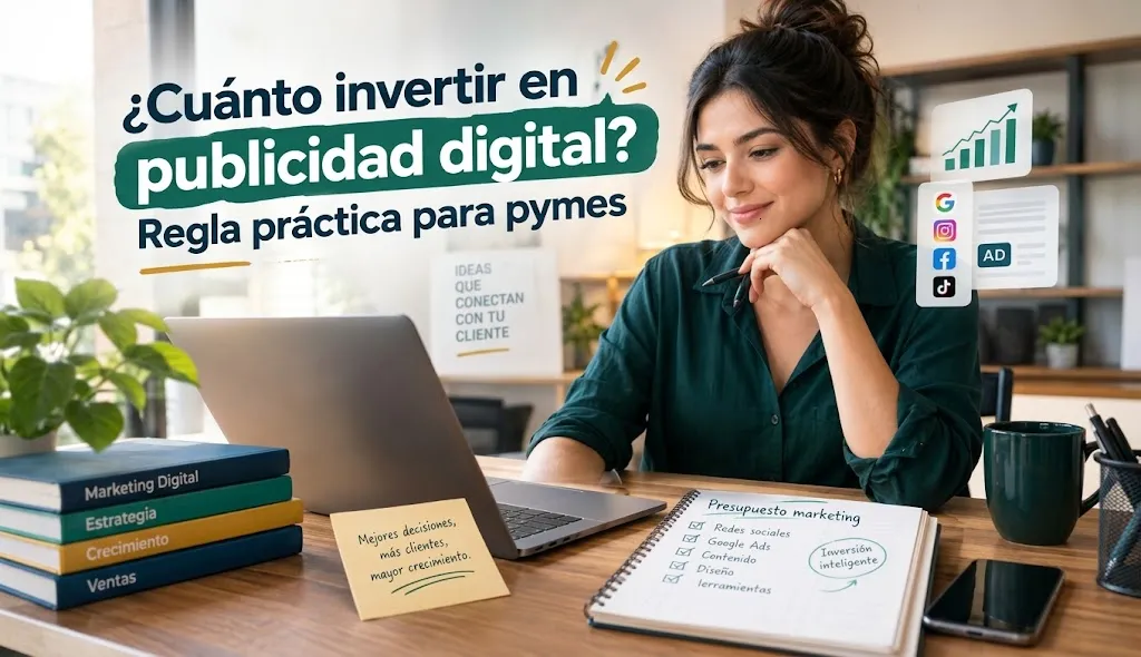 ¿Cuánto invertir en publicidad digital? Regla práctica para pymes