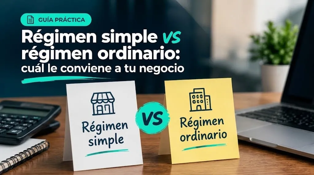 Régimen simple vs régimen ordinario: cuál le conviene a tu negocio